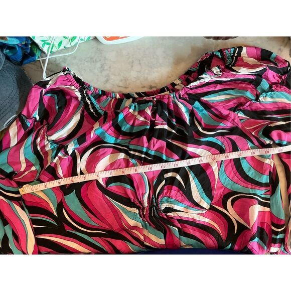 Michael Kors Silk Off The Shoulder Top L - Picture 5 of 5